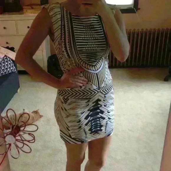 🌟 Blue gold stud pattern design dress body on - Picture 5 of 13